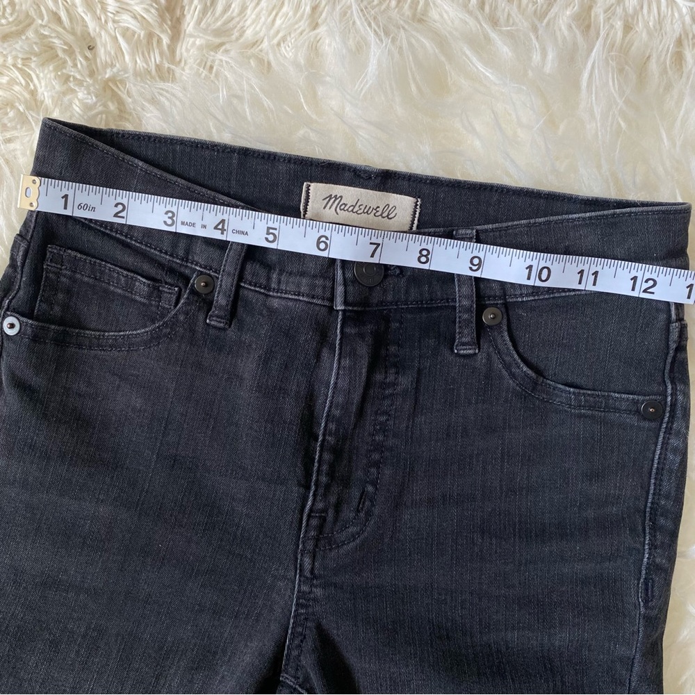 Madewell 9” high-rise skinny jeans in Black Sea, size 25 - Picture 6 of 11